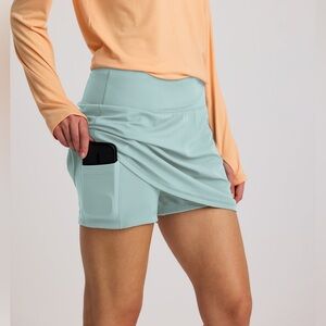 Free Fly Apparel Women's Aqua Skort with Side Pocket